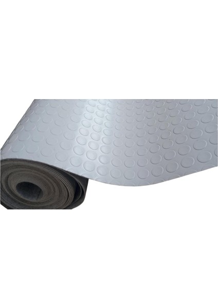 Gri Keçe Tabanlı Paralı Muşamba Oto Zemin Döşemesi Kalın Para Desen Asansör Taban Muşambası