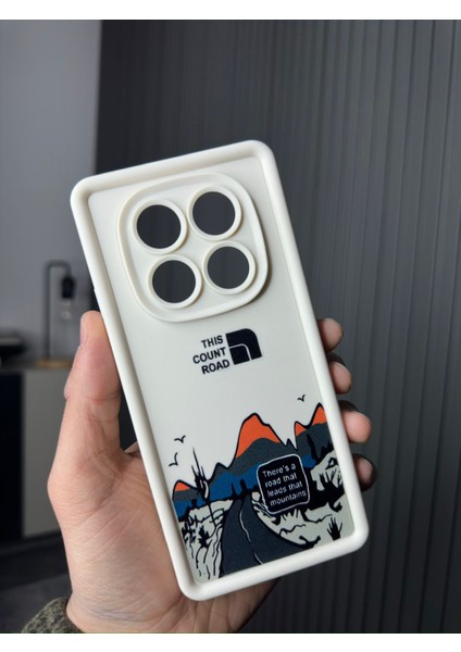 Xiaomi Redmi Note 14 Pro Kılıf Yumuşak Kalın Kenarlı Mountai Dağ Kuşu Desenli 3D Kamera Korumalı Lansman Silikon Kapak indirimleri
