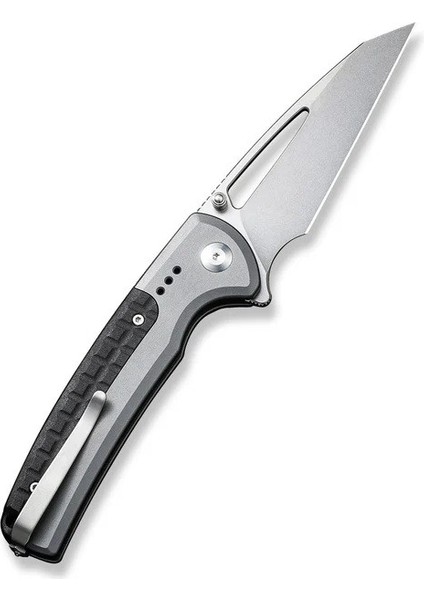 Sentinel Strike Flipper & Thumb Stud & Button Lock Knife Gray Aluminum & Frn Handle Çakı modelleri