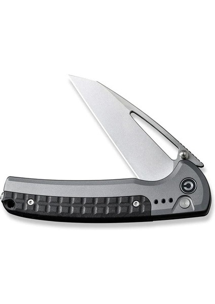 Sentinel Strike Flipper & Thumb Stud & Button Lock Knife Gray Aluminum & Frn Handle Çakı fırsatları