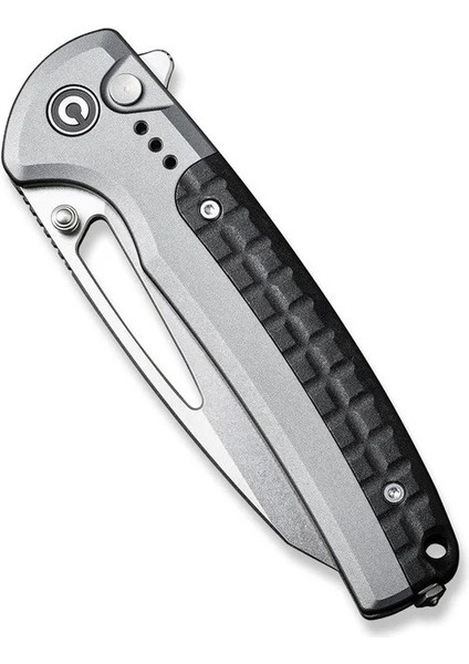 Sentinel Strike Flipper & Thumb Stud & Button Lock Knife Gray Aluminum & Frn Handle Çakı indirimleri