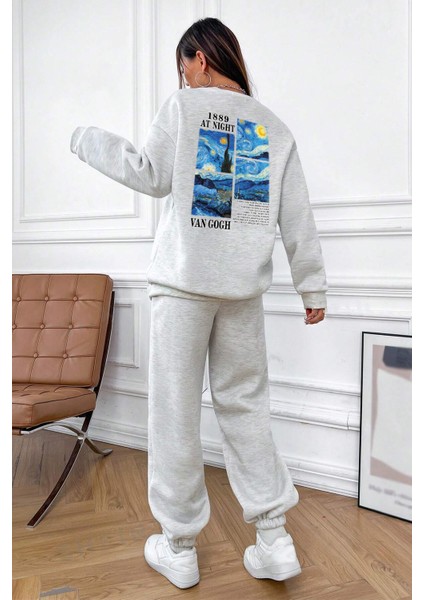 Only Trendwear Van Gogh Sırt Baskılı Unisex Eşofman Takımı