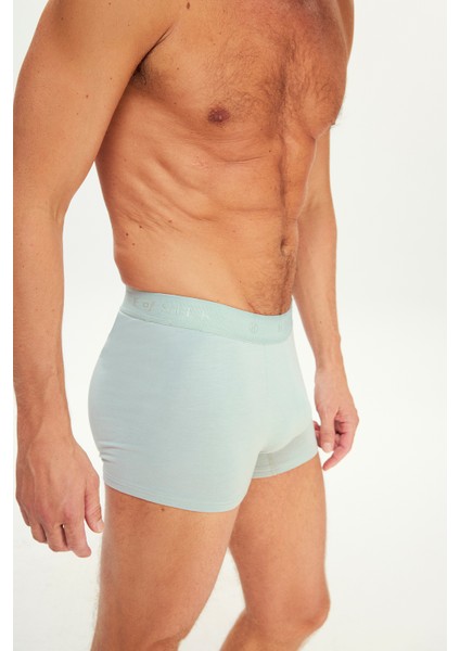 Micro Modal Extra Yumuşak Boxer Mint Yeşili