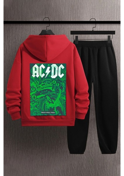 Uygun Tarz Only Trendwear Acdc Baskılı Eşofman Takımı