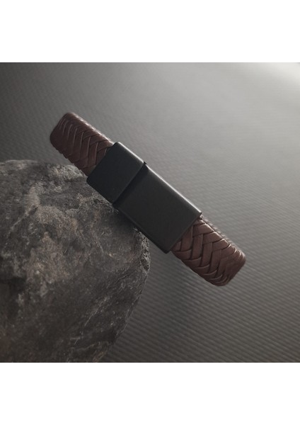 Özel Seri Kahverengi Erkek Deri Bileklik fırsatları