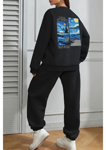 Van Gogh Sırt Baskılı Unisex Eşofman Takımı