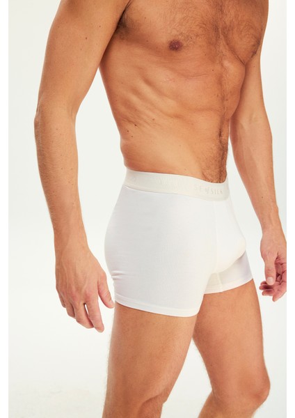 Micro Modal Extra Yumuşak Boxer Ekru