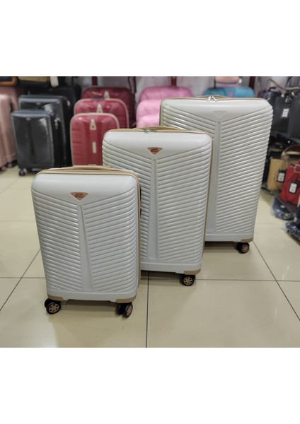 L.polo Pp Kırılmaz Slikon 3'lü Set Valiz