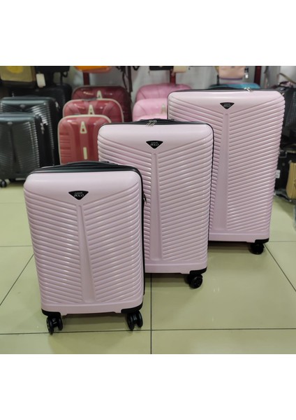 L.polo Pp Kırılmaz Slikon 3'lü Set Valiz