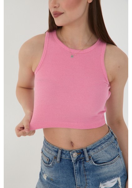 Halter Yaka Fitilli Askılı Crop Atlet Bluz indirimleri