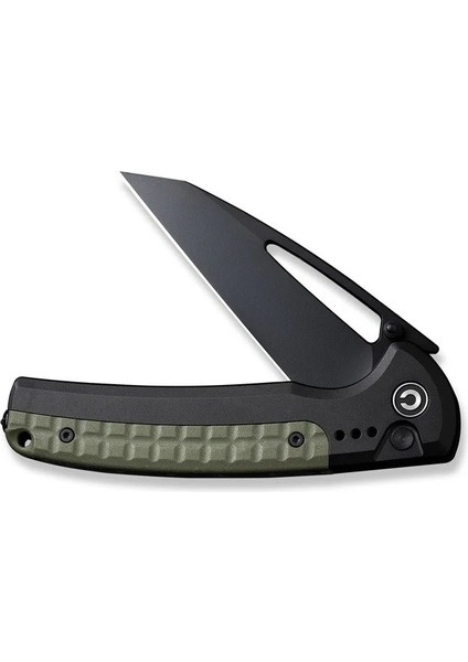 Sentinel Strike Flipper & Thumb Stud & Button Lock Knife Black Aluminum & Frn Handle Çakı fırsatları