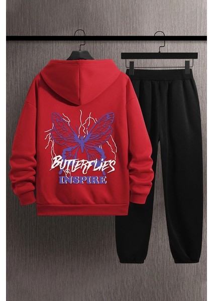 Uygun Tarz Only Trendwear Butterfly & Letter Graphic Baskılı Eşofman Takımı
