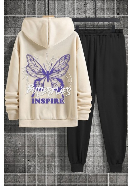 Uygun Tarz Only Trendwear Butterfly & Letter Graphic Baskılı Eşofman Takımı