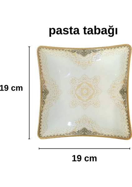 6 Kişilik Gold Osmanlı Deseni 24 Parça Yemek Takımı fırsatları