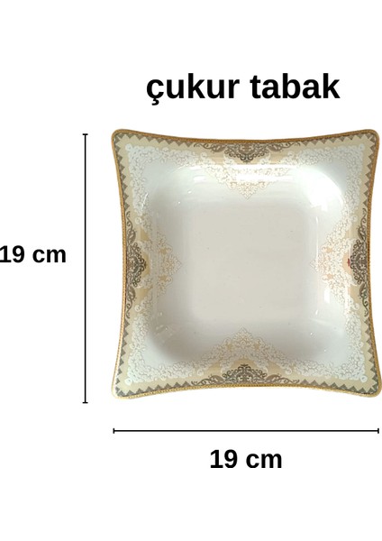 6 Kişilik Gold Osmanlı Deseni 24 Parça Yemek Takımı indirimleri