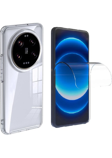 Xiaomi Mi 14 Ultra Kılıf Zore Volks Kapak + Zore Süper Nano Ekran Koruyucu