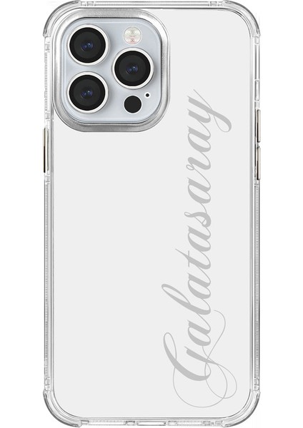 Apple iPhone 13 Pro Galatasaray El Yazı Şeffaf Telefon Kılıfı
