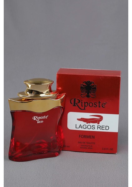 24 Saat Etkili Erkek Parfüm - Lagoss Red - For Men 90 ml