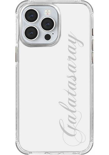 Apple iPhone 15 Pro Max Galatasaray El Yazı Şeffaf Telefon Kılıfı