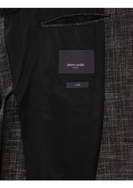 Erkek Siyah Slim Fit Ceket 50305821-VR046