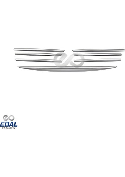 Mercedes Viano W639 Krom Ön Panjur 7 Prç. 2004 Üzeri P. Çelik modelleri