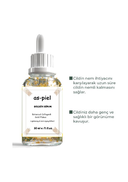 Collagen & Niacinamide 24k Altın Yapraklı Serum 30 ml