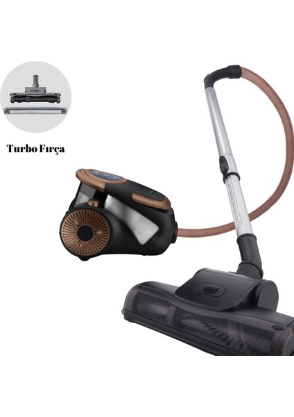 Forever Turbo Başlıklı C5 Cat&dog 900W Çift Turbo Fırçalı Toz Torbasız Elektrikli Süpürge