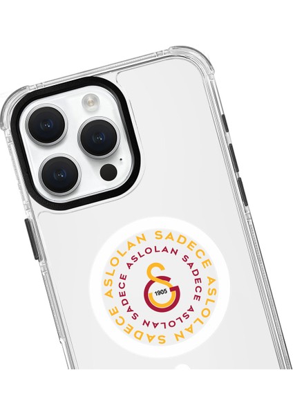 Apple iPhone 14 Pro Galatasaray Magsafe Aslolan Şeffaf Telefon Kılıfı fiyatları