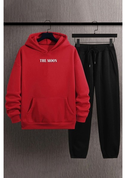 Uygun Tarz Unisex The Moon Baskılı Eşofman Takımı