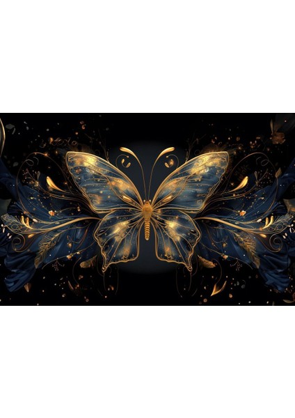 Golden Butterfly Kanvas Tablo fiyatları