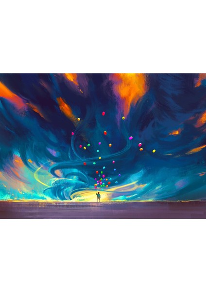 Balon Avcısı Kanvas Tablo
