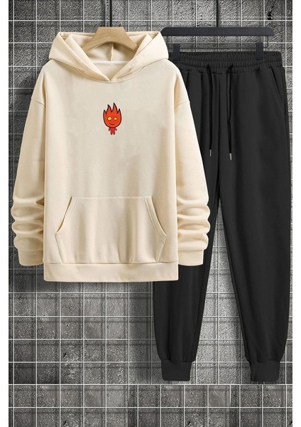 Uygun Tarz Only Trendwear Ateş Avatar Baskılı Eşofman Takımı