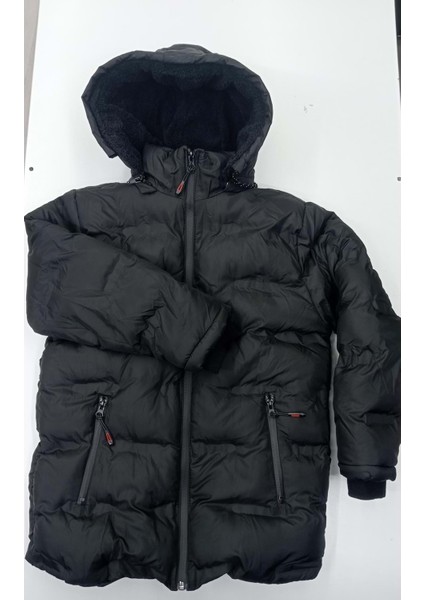 409084 Çokluk Mont 12/15 Yaş - Siyah - 14-15 Yaş