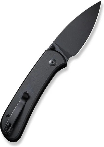 Qubit Button Lock & Thumb Stud Knife Black Aluminum Handle Çakı modelleri