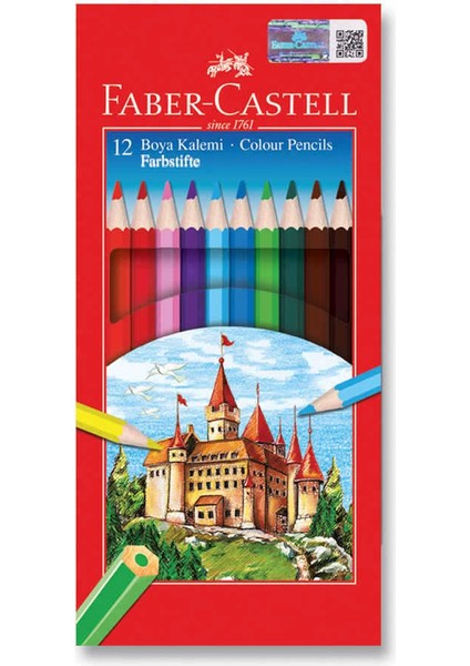 Faber Castell Redline Kuru Boya Tam Boy 12'li fiyatları
