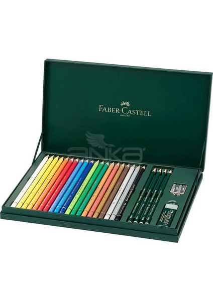 Faber Castell Polychromos Colour Pencils+Castell 9000 210051