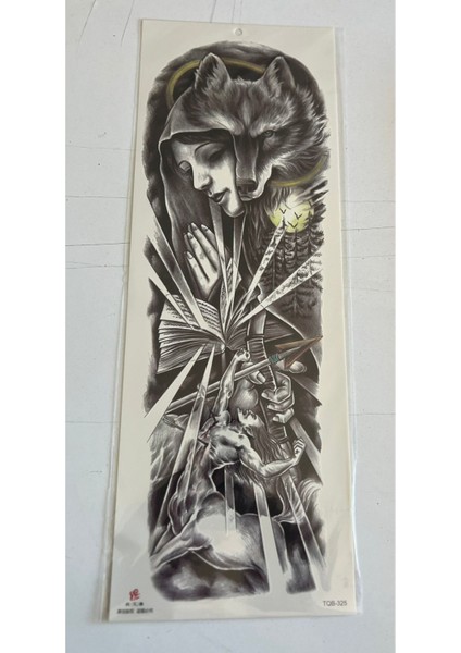 1 Hafta Kalıcı 4 Adet Birden Tam Kol Bacak Kaplama 46 cm Geçici Dövme Seti fiyatları