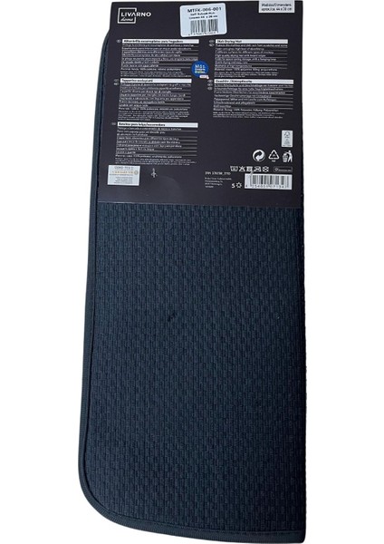 Bulaşık Matı Mikrofiber Livarno 44 x 36 Cm, Siyah