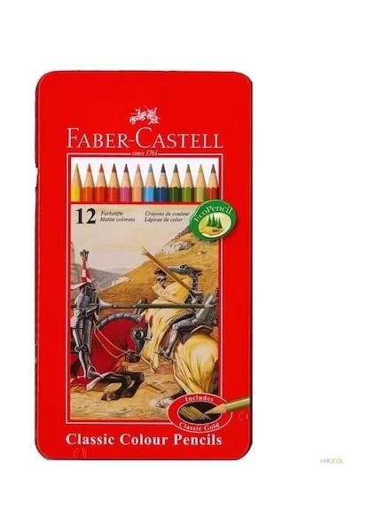 Kuru Boya 12 Renk Metal Kutu (115844)