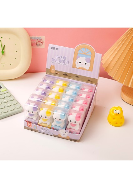 3D Mini Kalemtıraş 3 'lü Set (Kedi)