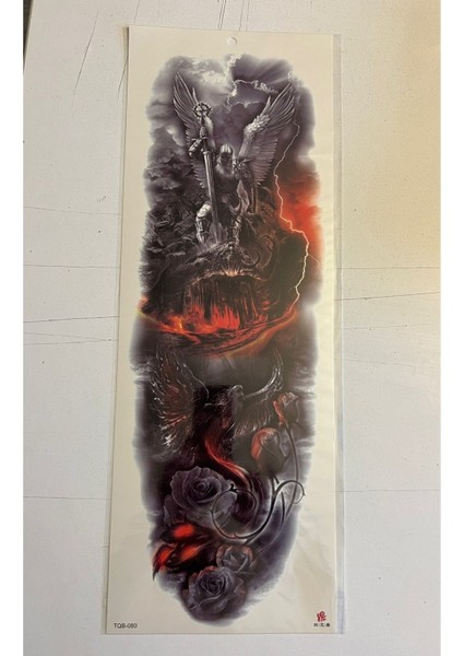 1 Hafta Kalıcı 4 Adet Birden Tam Kol Bacak Kaplama 46 cm Geçici Dövme Seti fırsatları