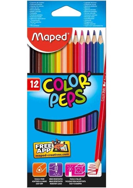 Color'peps Kuru Boya 12'li 183212 fiyatları