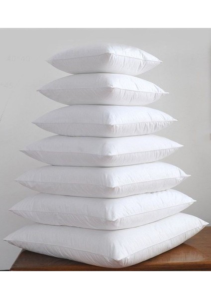 2'li Kaz Tüyü Kırlent Dekoratif Iç Dolgu Yastık 60 x 60 %30 Gıdık %70 Sırt (950 Gr.) indirimleri