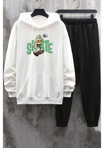 Uygun Tarz Only Trendwear All Day Rabbit Baskılı Eşofman Takımı