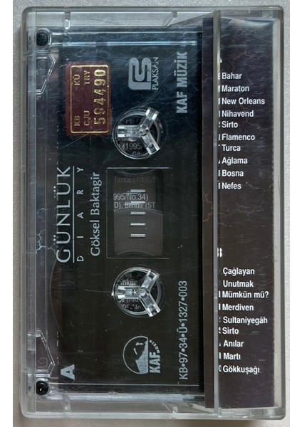 Göksel Baktagir - Günlük Diary (Orijinal Dönem Baskı Kaset)