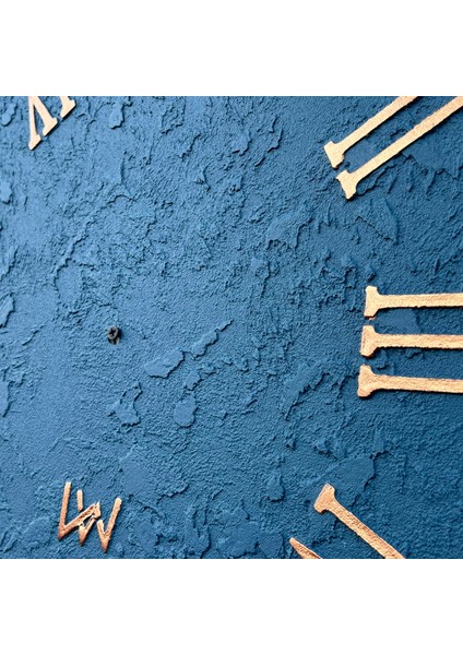 El Yapımı Italyan Boya Duvar Saati, Özel Dokulu Duvar Saati, Gold Rakamlı, 60CM, Ev ve Ofis Hediyesi fiyatları