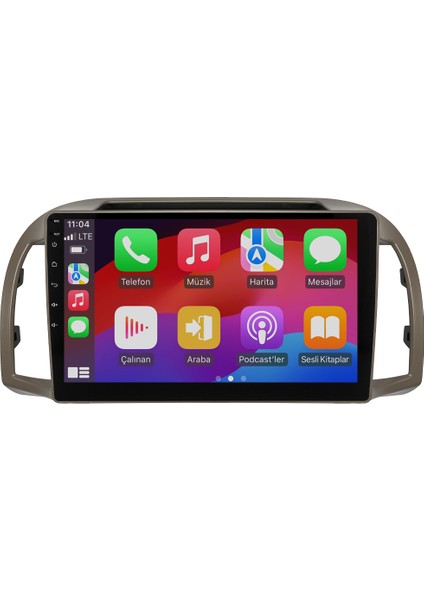 Nissan Micra (2002-2010) Android 14 Multimedya Carplay 10 Inch 4 GB Ram / 64 GB Hafıza CRV-4762XR