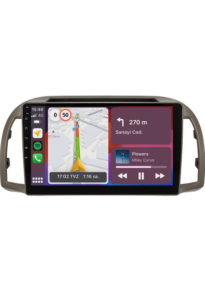 Nissan Micra (2002-2010) Android 14 Multimedya Carplay 10 Inch 4 GB Ram / 64 GB Hafıza CRV-4762XR