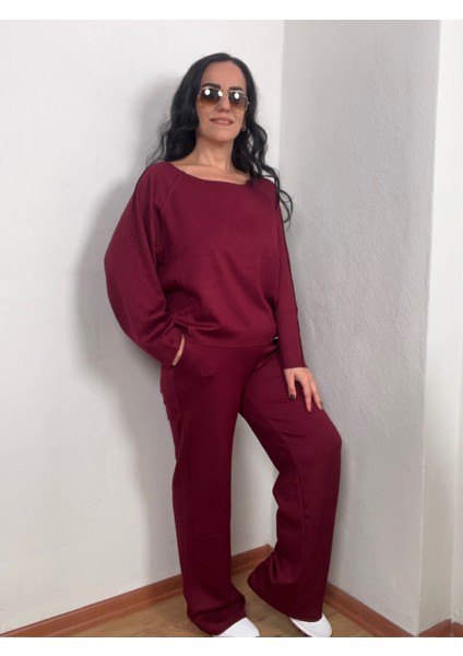 Oysh Ters Dikiş Modal Düşük Omuz Takım