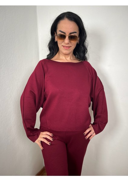 Oysh Ters Dikiş Modal Düşük Omuz Takım